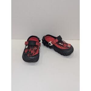 Crocs X Marvel Team Spider-Man Echo Clog Black Red Kids Size Junior 3 - J3